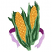 C1: Inside Ribbon---Orchid(Isacord 40 #1255)
C2: Outside Ribbon---Lavender(Isacord 40 #1193)
C3: Corn Husks Shading---Lime(Isacord 40 #1176)
C4: Corn---Lemon(Isacord 40 #1167)
C5: Husk Husks---Pear(Isacord 40 #1049)