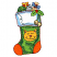 C1: Heel, Toe, & Gift---Red Pepper(Isacord 40 #1078)
C2: Cat & Gift Bow---Goldenrod(Isacord 40 #1137)
C3: Bag & Bells---Parchment(Isacord 40 #1066)
C4: Bow on Bag---Wedgewood(Isacord 40 #1028)
C5: Mouse---Sterling(Isaco