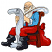 C1: Shirt---Turquoise(Isacord 40 #1095)
C2: Seat Cushion & Boots---Charcoal(Isacord 40 #1234)
C3: Pants & Bag---Poinsettia(Isacord 40 #1147)
C4: Pants, Bag Shading & Suspenders---Winterberry(Isacord 40 #1035)
C5: Chair-