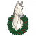 C1: Horse---Eggshell(Isacord 40 #1071)&#13;&#10;C2: Wreath---Evergreen(Isacord 40 #1208)&#13;&#10;C3: Wreath Highlights---Lime(Isacord 40 #1176)&#13;&#10;C4: Horse Shading---Oat(Isacord 40 #1127)&#13;&#10;C5: Horse Shading---Mystik Grey(Isacord 40 #1218)&