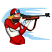 C1: Background---River Mist(Isacord 40 #1248)&#13;&#10;C2: Skin---Shrimp(Isacord 40 #1258)&#13;&#10;C3: Suit---Poppy(Isacord 40 #1037)&#13;&#10;C4: Gun---Copper(Isacord 40 #1158)&#13;&#10;C5: Gun Shading & Strap---Fox(Isacord 40 #1186)&#13;&#10;C6: Vest,