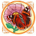 C1: Background---Buttercup(Isacord 40 #1135)
C2: Flower---Impatience(Isacord 40 #1111)
C3: Flower Shading---Dusty Mauve(Isacord 40 #1119)
C4: Flower Shading---Plum(Isacord 40 #1033)
C5: Frame & Corner Designs---Apricot(