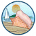 C1: Sky---River Mist(Isacord 40 #1248)
C2: Sun---Papaya(Isacord 40 #1024)
C3: Water---Crystal Blue(Isacord 40 #1249)
C4: Trees---Swiss Ivy(Isacord 40 #1079)
C5: Sand---Oat(Isacord 40 #1127)
C6: Inside Shell---B