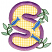 C1: Guide Stitch---White(Isacord 40 #1002)
C2: Tack Down---White(Isacord 40 #1002)
C3: Letter---Violet(Isacord 40 #1031)
C4: Leaves---Spring Frost(Isacord 40 #1047)
C5: Leaves Outline & Stems---Lima Bean(Isacord 40 #117