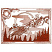 C1: Lighter Color---Burnt Orange(Isacord 40 #1181)&#13;&#10;C2: Darker Color---Dark Rust(Isacord 40 #1181)
