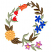 C1: Dark Leaves---Lima Bean(Isacord 40 #1177)
C2: Light Leaves---Kiwi(Isacord 40 #1104)
C3: Flowers---Spanish Tile(Isacord 40 #1020)
C4: Flower---Apricot(Isacord 40 #1238)
C5: Flowers---Tropical Blue(Isacord 40 #1534)&#