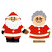 C1: Santas Gloves & Boots---Charcoal(Isacord 40 #1234)
C2: Tops of Boots---Black(Isacord 40 #1234)
C3: Mrs Gloves & Shoes---Golden Grain(Isacord 40 #1126)
C4: Suits---Wildfire(Isacord 40 #1147)
C5: Skin---Shrimp(Isacord