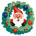 C1: Hat & Suit---Strawberry(Isacord 40 #1257)
C2: Wreath---Pear(Isacord 40 #1049)
C3: Wreath---Swiss Ivy(Isacord 40 #1079)
C4: Beard---Eggshell(Isacord 40 #1071)
C5: Mouth & Gloves---Charcoal(Isacord 40 #1234)
