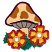 C1: Flower Centers---White(Isacord 40 #1002)
C2: Mushroom---Parchment(Isacord 40 #1066)
C3: Mushroom Spots---Ashley Gold(Isacord 40 #1025)
C4: Underside of Mushroom---Tantone(Isacord 40 #1128)
C5: Mushroom Outlines---Pa