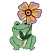 C1: Frog Tummy---Vanilla(Isacord 40 #1022)
C2: Frog---Bright Mint(Isacord 40 #1510)
C3: Frog Outlines, Leaves, & Stem---Lime(Isacord 40 #1176)
C4: Leaf Outlines & Frog Face---Evergreen(Isacord 40 #1208)
C5: Flower Petal