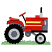 C1: Grass---Bright Mint(Isacord 40 #1510)
C2: Wheels & Headlight---Silver(Isacord 40 #1236)
C3: Wheels & Frame---Whale(Isacord 40 #1041)
C4: Grill & Wheel Well---Steel(Isacord 40 #1166)
C5: Tractor & Steering Wheel---Po
