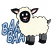 C1: Lettering---Glacier Green(Isacord 40 #1223)
C2: Lettering Outlines---Teal(Isacord 40 #1172)
C3: Lamb---Muslin(Isacord 40 #1082)
C4: Legs & Tail---Whale(Isacord 40 #1041)
C5: Face, Ears & Hooves---Charcoal(Isacord 40