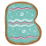 C1: Cookie ---Sisal(Isacord 40 #1055)&#13;&#10;C2: Cookie Shading---Golden Grain(Isacord 40 #1126)&#13;&#10;C3: Icing---Bottle Green(Isacord 40 #1045)&#13;&#10;C4: Stripes & Sprinkles---White(Isacord 40 #1002)&#13;&#10;C5: Stripes---Soft Pink(Isacord 40 #