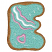 C1: Cookie---Sisal(Isacord 40 #1055)
C2: Cookie Shading---Golden Grain(Isacord 40 #1126)
C3: Icing---Bottle Green(Isacord 40 #1045)
C4: Stripes & Sprinkles---White(Isacord 40 #1002)
C5: Stripes & Heart---Soft Pink(Isaco