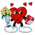 C1: Stems & Leaves---Shamrock(Isacord 40 #1101)
C2: Left Glove, Shoes, Eyes, & Bouquet Wrap---White(Isacord 40 #1002)
C3: Box---Garden Rose(Isacord 40 #1109)
C4: Heart & Sides & Ribbon on Box---Poinsettia(Isacord 40 #1147)&