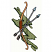 C1: Background---Lima Bean(Isacord 40 #1177)&#13;&#10;C2: Background Outlines---Deep Green(Isacord 40 #1174)&#13;&#10;C3: Bow---Candlelight(Isacord 40 #1137)&#13;&#10;C4: Bow Grip---Light Cocoa(Isacord 40 #1158)&#13;&#10;C5: Bow Outlines---Mahogany(Isacor