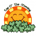 C1: Rays---Yellow(Isacord 40 #1187)
C2: Sun---Goldenrod(Isacord 40 #1137)
C3: Rays & Outlines---Red Pepper(Isacord 40 #1078)
C4: Eyes & Mouth---Bordeaux(Isacord 40 #1035)
C5: Shamrocks---Bright Mint(Isacord 40 #1510)