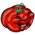 C1: Tomato---Poinsettia(Isacord 40 #1147)&#13;&#10;C2: Tomato Shading---Bordeaux(Isacord 40 #1035)&#13;&#10;C3: Tomato Highlights---Corsage(Isacord 40 #1016)&#13;&#10;C4: Teeth---White(Isacord 40 #1002)&#13;&#10;C5: Tongue---Heather Pink(Isacord 40 #1117)