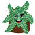 C1: Basket---Bark(Isacord 40 #1186)
C2: Mouth & Eyes---Charcoal(Isacord 40 #1234)
C3: Tongue---Poinsettia(Isacord 40 #1147)
C4: Eyes & Teeth---White(Isacord 40 #1002)
C5: Plant---Bright Mint(Isacord 40 #1510)
C
