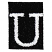 C1: Block---Black(Isacord 40 #1234)
C2: U---White(Isacord 40 #1002)