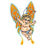 C1: Tongue---Blossom(Isacord 40 #1257)
C2: Eyes---White(Isacord 40 #1002)
C3: Eyes---Colonial Blue(Isacord 40 #1253)
C4: Wings---Canary(Isacord 40 #1124)
C5: Wings Shading---Red Pepper(Isacord 40 #1078)
C6: Top