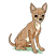 C1: Grass---Pear(Isacord 40 #1049)
C2: Nose & Eyes---Charcoal(Isacord 40 #1234)
C3: Inside Ears---Twine(Isacord 40 #1017)
C4: Dog---Old Gold(Isacord 40 #1055)
C5: Dog Underside---Eggshell(Isacord 40 #1071)
C6: