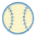 C1: Baseball---Lemon Frost(Isacord 40 #1022)&#13;&#10;C2: Stitches & Outlines---Celestial(Isacord 40 #1028)