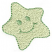 C1: Star---Jalapeno(Isacord 40 #1104)&#13;&#10;C2: Outline & Face---Bright Mint(Isacord 40 #1510)