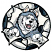 C1: Soccer Ball---Eggshell(Isacord 40 #1071)
C2: Ball Patches---Charcoal(Isacord 40 #1234)
C3: Fur---White(Isacord 40 #1002)
C4: Fur---Teal(Isacord 40 #1172)
C5: Tongue---Heather Pink(Isacord 40 #1117)
C6: Fur