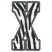 C1: Background---White(Isacord 40 #1002)&#13;&#10;C2: Stripes---Black(Isacord 40 #1234)&#13;&#10;C3: Border---Whale(Isacord 40 #1041)