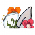 C1: Top Flower---Pumpkin(Isacord 40 #1168)
C2: Top Flower Shading & Outlines---Dark Rust(Isacord 40 #1181)
C3: Top Flower Center---Pecan(Isacord 40 #1128)
C4: Top Flower Center Shading---Espresso(Isacord 40 #1214)
C5: S