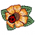 C1: Flower Center---Pecan(Isacord 40 #1128)&#13;&#10;C2: Flower Center Shading---Pewter(Isacord 40 #1040)&#13;&#10;C3: Flower Petals---Vanilla(Isacord 40 #1022)&#13;&#10;C4: Flower Petals Shading---Bright Yellow(Isacord 40 #1124)&#13;&#10;C5: Ladybug---Po