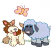 C1: Grass---Pear(Isacord 40 #1049)
C2: Sheep Face, Ears & Hooves---Steel(Isacord 40 #1166)
C3: Sheep Legs & Tail---Skylight(Isacord 40 #1011)
C4: Sheep Fleece---Ice Cap(Isacord 40 #1074)
C5: Sheep Nose---Shell(Isacord 4