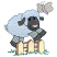 C1: Butterfly Body & Spots---Lavender(Isacord 40 #1193)&#13;&#10;C2: Butterfly Wings---Jalapeno(Isacord 40 #1104)&#13;&#10;C3: Butterfly Outlines---Purple(Isacord 40 #1194)&#13;&#10;C4: Lamb Face, Ears & Hooves---Whale(Isacord 40 #1041)&#13;&#10;C5: Lamb