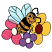 C1: Left Flower Petals---Garden Rose(Isacord 40 #1109)
C2: Left & Center Flower Centers---Eggshell(Isacord 40 #1071)
C3: Center Flower Petals---Grape(Isacord 40 #1032)
C4: Right Flower Petals---Canary(Isacord 40 #1124)
