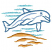 C1: Dolphin Highlights---Lake Blue(Isacord 40 #1030)
C2: Water---Island Waters(Isacord 40 #1045)
C3: Seafloor---Honey Gold(Isacord 40 #1025)
C4: Outlines---Laguna(Isacord 40 #1143)