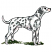 C1: Grass---Grasshopper(Isacord 40 #1176)&#13;&#10;C2: Grass Shading---Backyard Green(Isacord 40 #1175)&#13;&#10;C3: Dog---White(Isacord 40 #1002)&#13;&#10;C4: Dog Shading---Flesh(Isacord 40 #1064)&#13;&#10;C5: Dog Shading---Sterling(Isacord 40 #1011)&#13