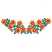 C1: Centers & Petals---Vanilla(Isacord 40 #1022)&#13;&#10;C2: Leaves---River Mist(Isacord 40 #1248)&#13;&#10;C3: Centers---Light Cocoa(Isacord 40 #1158)&#13;&#10;C4: Flower Outlines---Pumpkin(Isacord 40 #1168)&#13;&#10;C5: Leaf Outlines & Stems---Swiss Iv