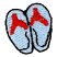 C1: Flip Flops---Oxford(Isacord 40 #1222)
C2: Design Outlines---Black(Isacord 40 #1234)
C3: Straps---Wildfire(Isacord 40 #1147)