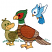 C1: Grass---Kelly(Isacord 40 #1101)&#13;&#10;C2: Duck & Pheasant Beaks & Feet---Yellow Bird(Isacord 40 #1124)&#13;&#10;C3: Pheasant Wingtips, Thighs, & Tail Feathers---Fawn(Isacord 40 #1128)&#13;&#10;C4: Pheasant Tail---Bark(Isacord 40 #1186)&#13;&#10;C5: