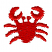 C1: Crab---Poinsettia(Isacord 40 #1147)