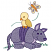 C1: Grass---Swiss Ivy(Isacord 40 #1079)&#13;&#10;C2: Armadillo Tummy & Inside Ears---Lavender(Isacord 40 #1193)&#13;&#10;C3: Butterfly Spots & Armadillo---Amethyst Frost(Isacord 40 #1254)&#13;&#10;C4: Butterfly Body, Bird Beak & Feet---Goldenrod(Isacord 4