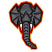 C1: Eyes & Tusks---White(Isacord 40 #1002)&#13;&#10;C2: Elephant---Whale(Isacord 40 #1041)&#13;&#10;C3: Elephant Shading---Silvery Grey(Isacord 40 #1219)&#13;&#10;C4: Elephant Outlines---Black(Isacord 40 #1234)&#13;&#10;C5: Inner Frame---Poinsettia(Isacor