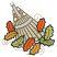 C1: Top of Rake---Vanilla(Isacord 40 #1022)
C2: Rake---Oat(Isacord 40 #1127)
C3: Rake Trim---Mystik Grey(Isacord 40 #1218)
C4: Dark Orange Leaves---Clay(Isacord 40 #1021)
C5: Light Green Leaves---Seaweed(Isacord 40 #120