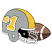 C1: Football---Pine Bark(Isacord 40 #1170)&#13;&#10;C2: Football Shading---Pecan(Isacord 40 #1128)&#13;&#10;C3: Football Stripe, Trim, Number & Laces---White(Isacord 40 #1002)&#13;&#10;C4: Helmet Stripe---Canary(Isacord 40 #1124)&#13;&#10;C5: Helmet---Ste