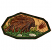 C1: Background---Old Gold(Isacord 40 #1055)&#13;&#10;C2: Background Shading---Autumn Leaf(Isacord 40 #1126)&#13;&#10;C3: Cracks & Paw Print---Fox(Isacord 40 #1186)&#13;&#10;C4: Trees---Caper(Isacord 40 #1227)&#13;&#10;C5: Trees Outlines---Umber(Isacord 40