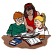 C1: T-Shirt & Book Pages---White(Isacord 40 #1002)
C2: Hairband, Dress & Book Cover---Poinsettia(Isacord 40 #1147)
C3: Closed Book Cover---Nordic Blue(Isacord 40 #1076)
C4: Boy's Hair & Small Closed Book Cover---Autumn Leaf(Isac