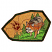 C1: Background---Old Gold(Isacord 40 #1055)
C2: Background Shading---Autumn Leaf(Isacord 40 #1126)
C3: Cracks & Paw Print---Fox(Isacord 40 #1186)
C4: Trees---Lima Bean(Isacord 40 #1177)
C5: Grass---Erin Green(Isacord 40