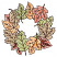 C1: Light Leaves---Shrimp Pink(Isacord 40 #1017)&#13;&#10;C2: Light Leaf Shading---Apricot(Isacord 40 #1238)&#13;&#10;C3: Brown Leaves---Ivory(Isacord 40 #1149)&#13;&#10;C4: Brown Leaf Shading---Taupe(Isacord 40 #1179)&#13;&#10;C5: Green Leaves---Jalapeno