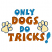 C1: "Dogs" & "Tricks"---Autumn Leaf(Isacord 40 #1126)&#13;&#10;C2: "Only Do"---Tropical Blue(Isacord 40 #1534)&#13;&#10;C3: Paw Prints---Daffodil(Isacord 40 #1135)&#13;&#10;C4: Paw Print Outlines---Blue(Isacord 40 #1076)